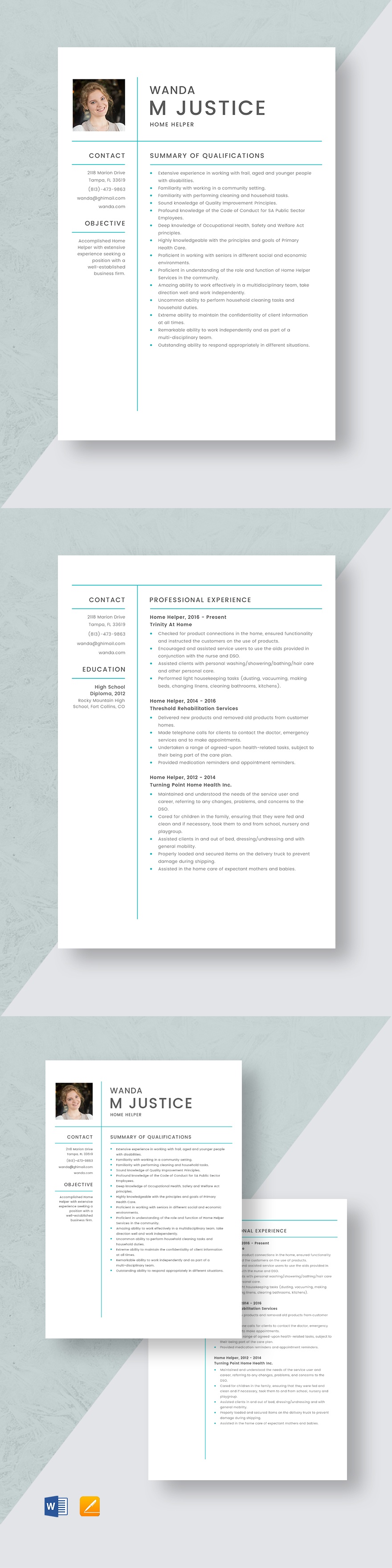 Home Infusion Pharmacist Resume Template - Word, Apple Pages | Template.net