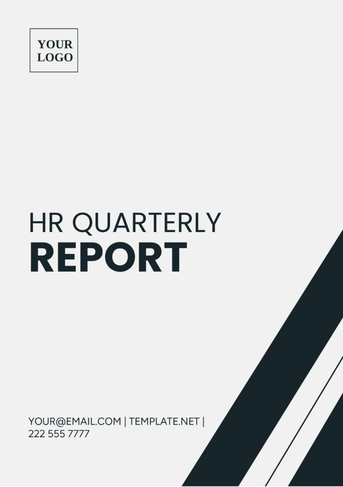 HR Quarterly Report Template