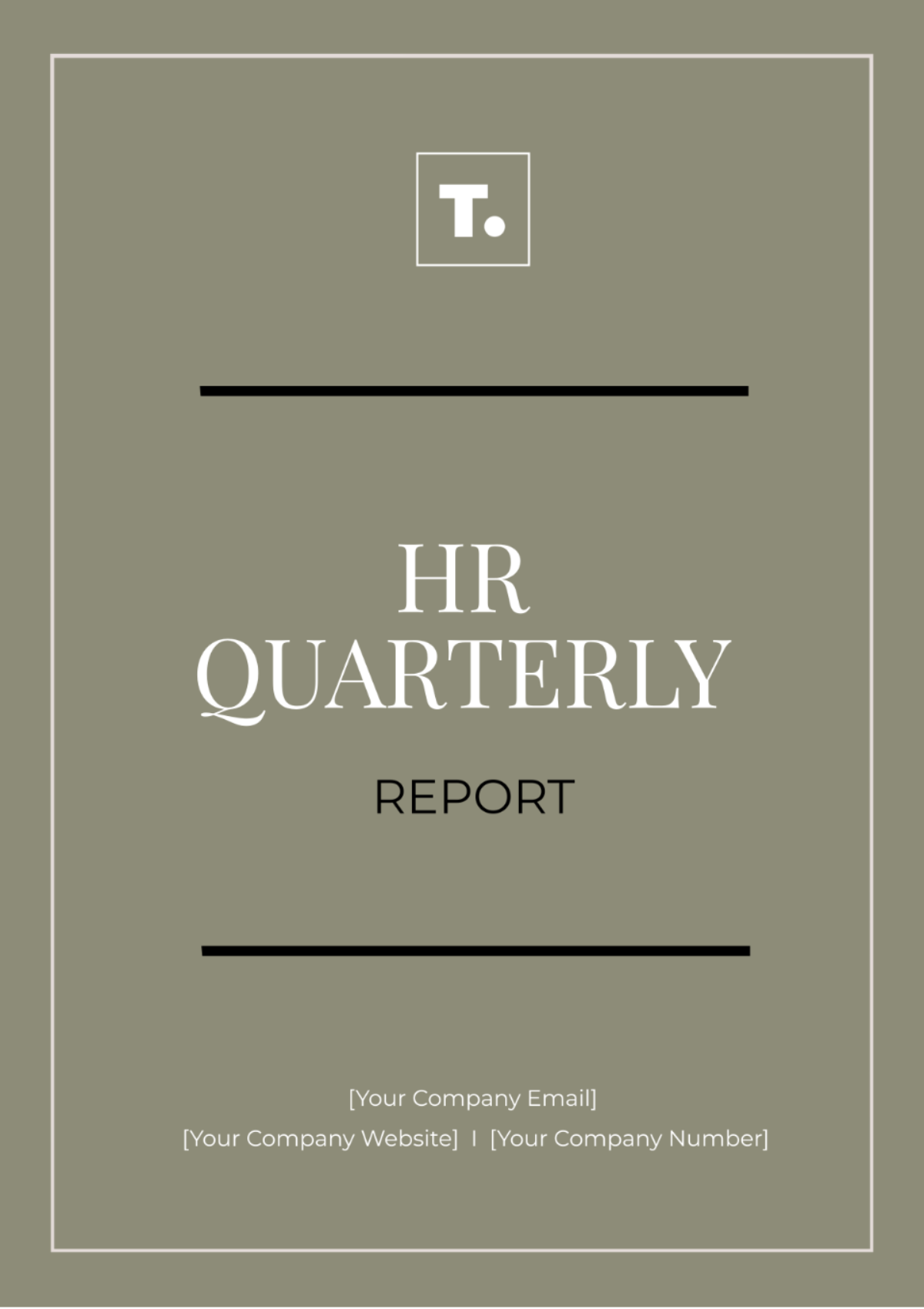 HR Quarterly Report Template - Edit Online & Download