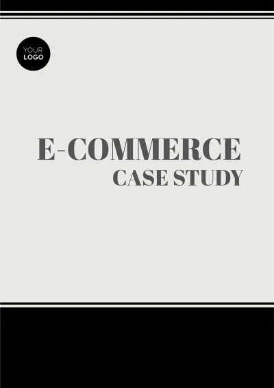 Free E-Commerce Case Study Template to Edit Online