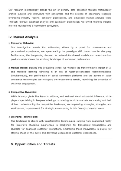 Free E-Commerce Case Study Template to Edit Online