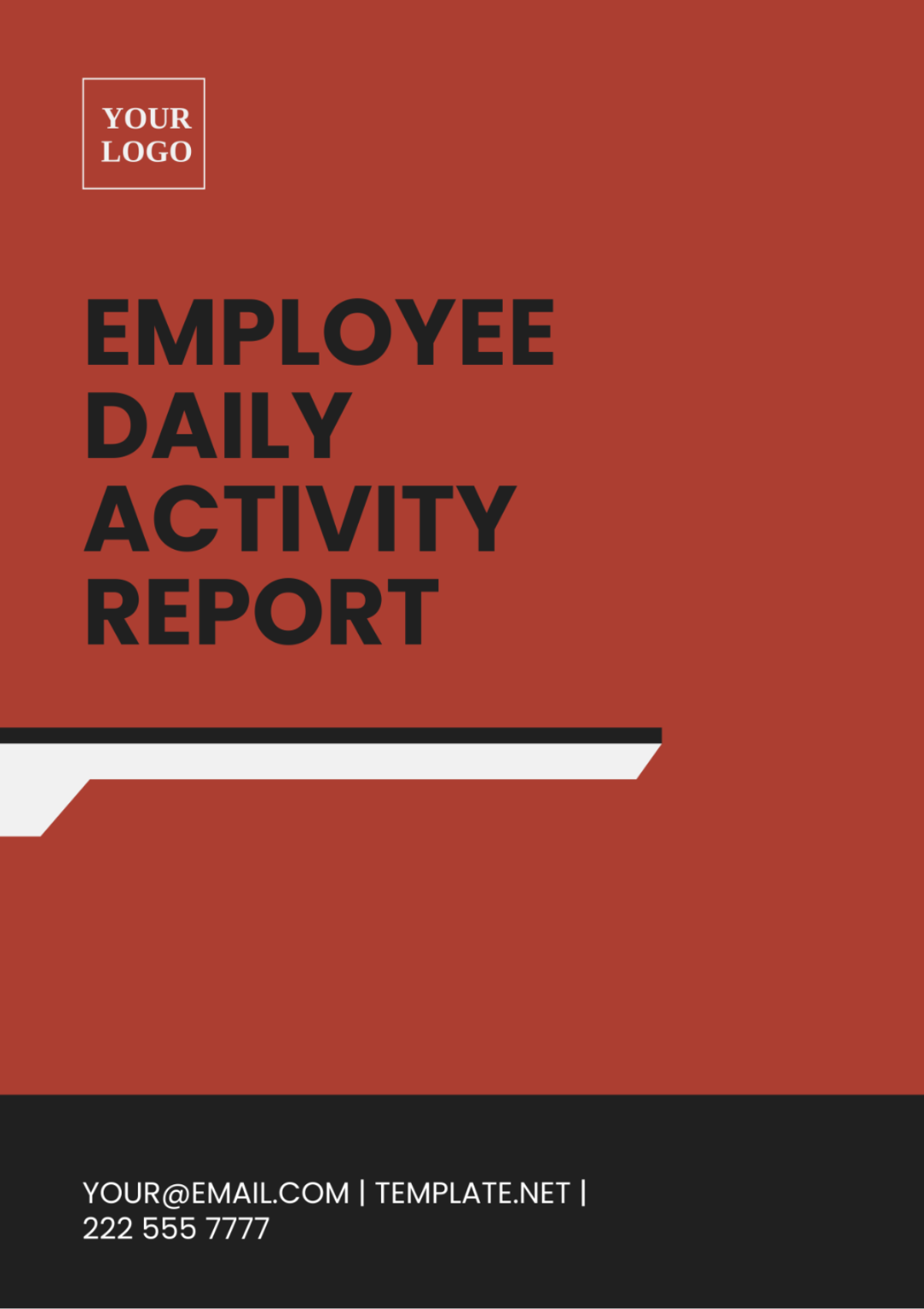 Employee Daily Activity Report Template