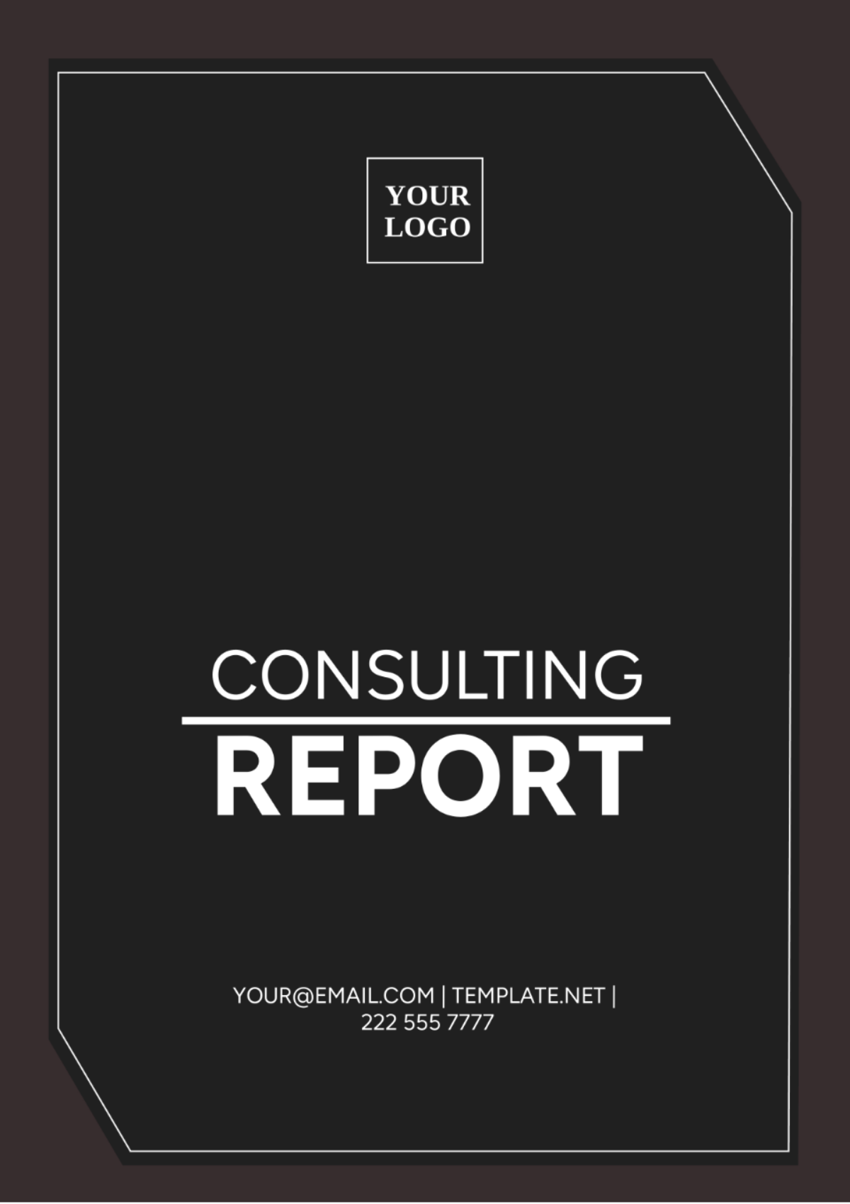Consulting Report Template