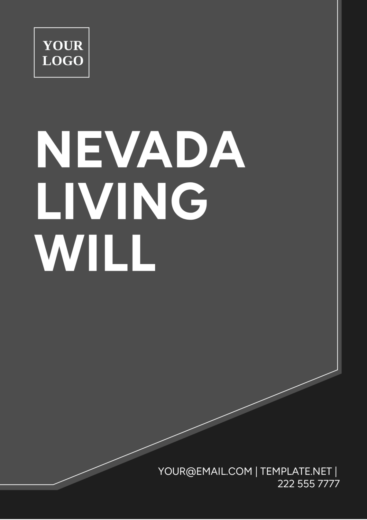 Nevada Living Will Template