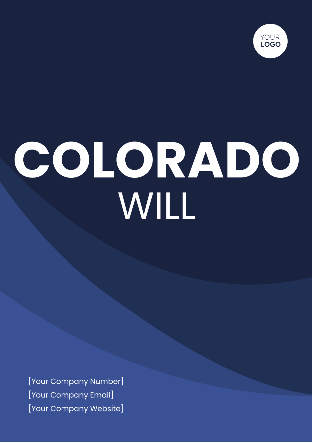 Free Colorado Will Template