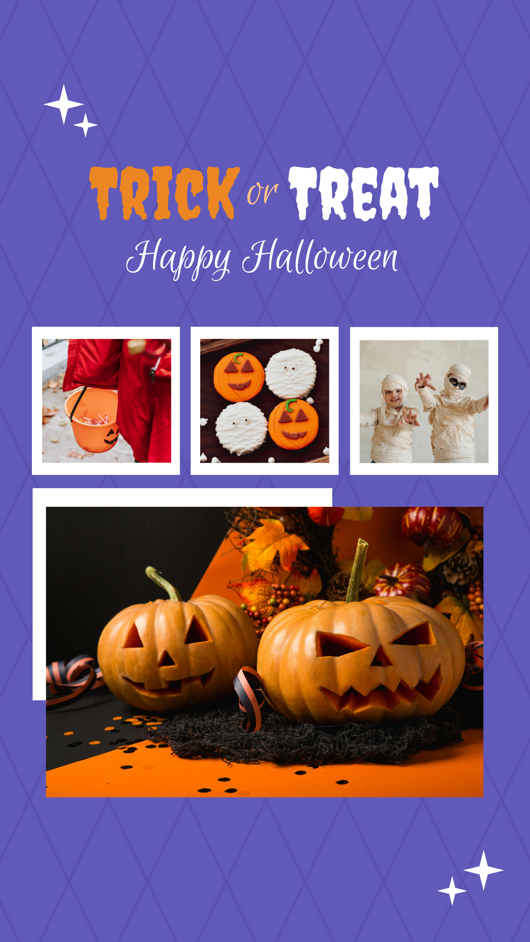 Halloween Photo Collage Template
