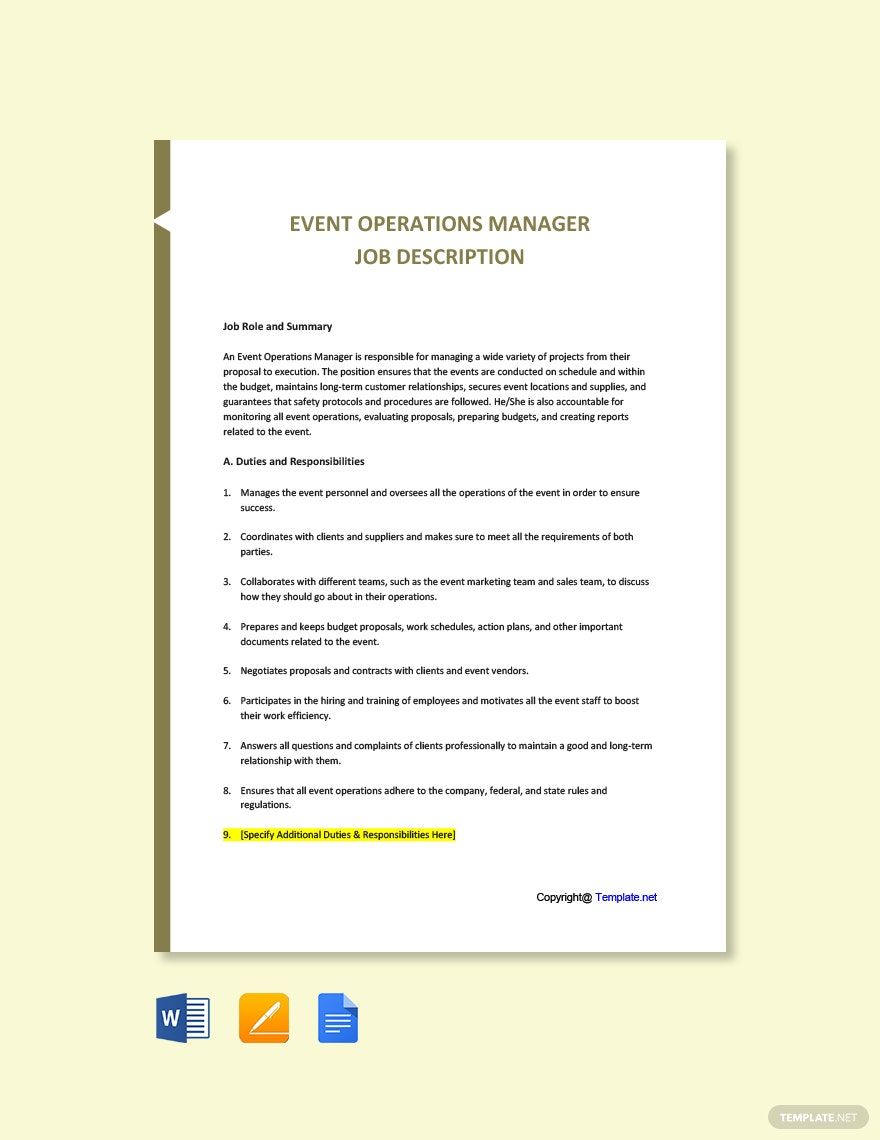 event-manager-job-description-template-in-pdf-free-download