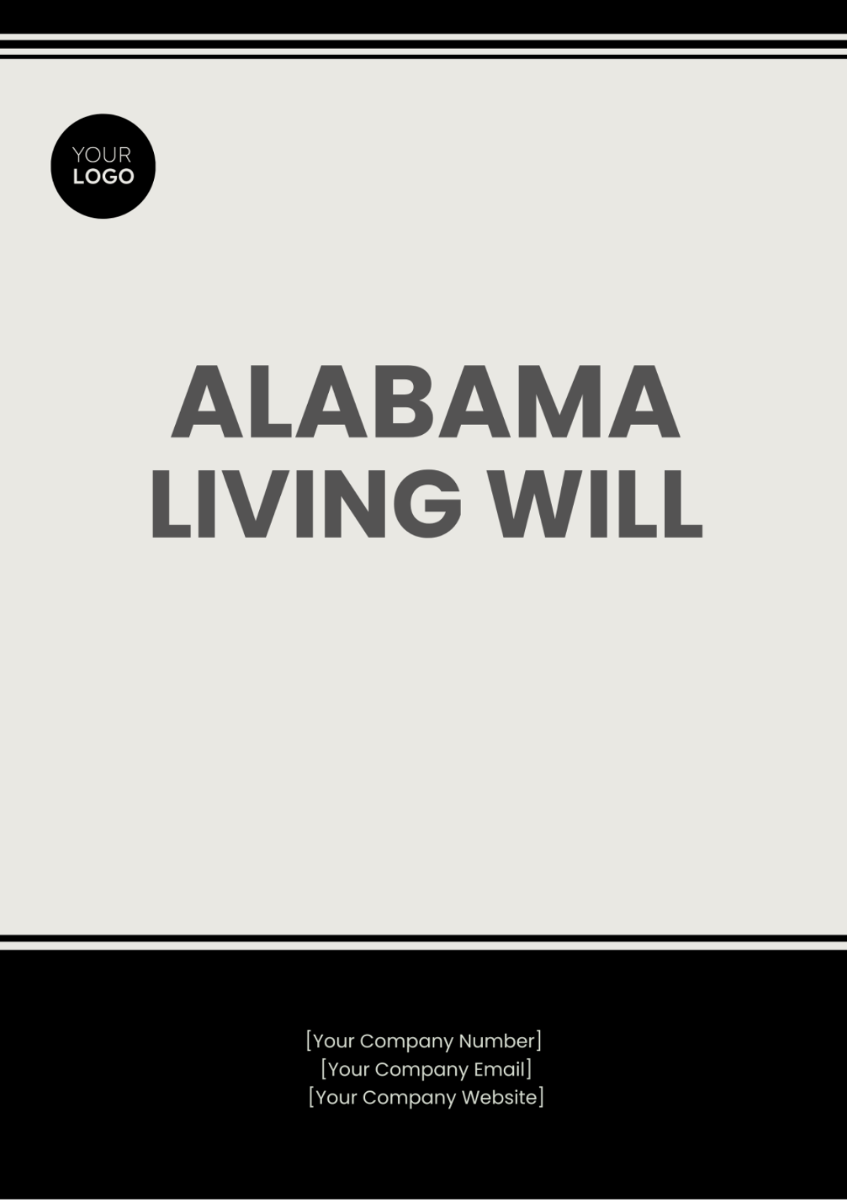 Alabama Living Will Template