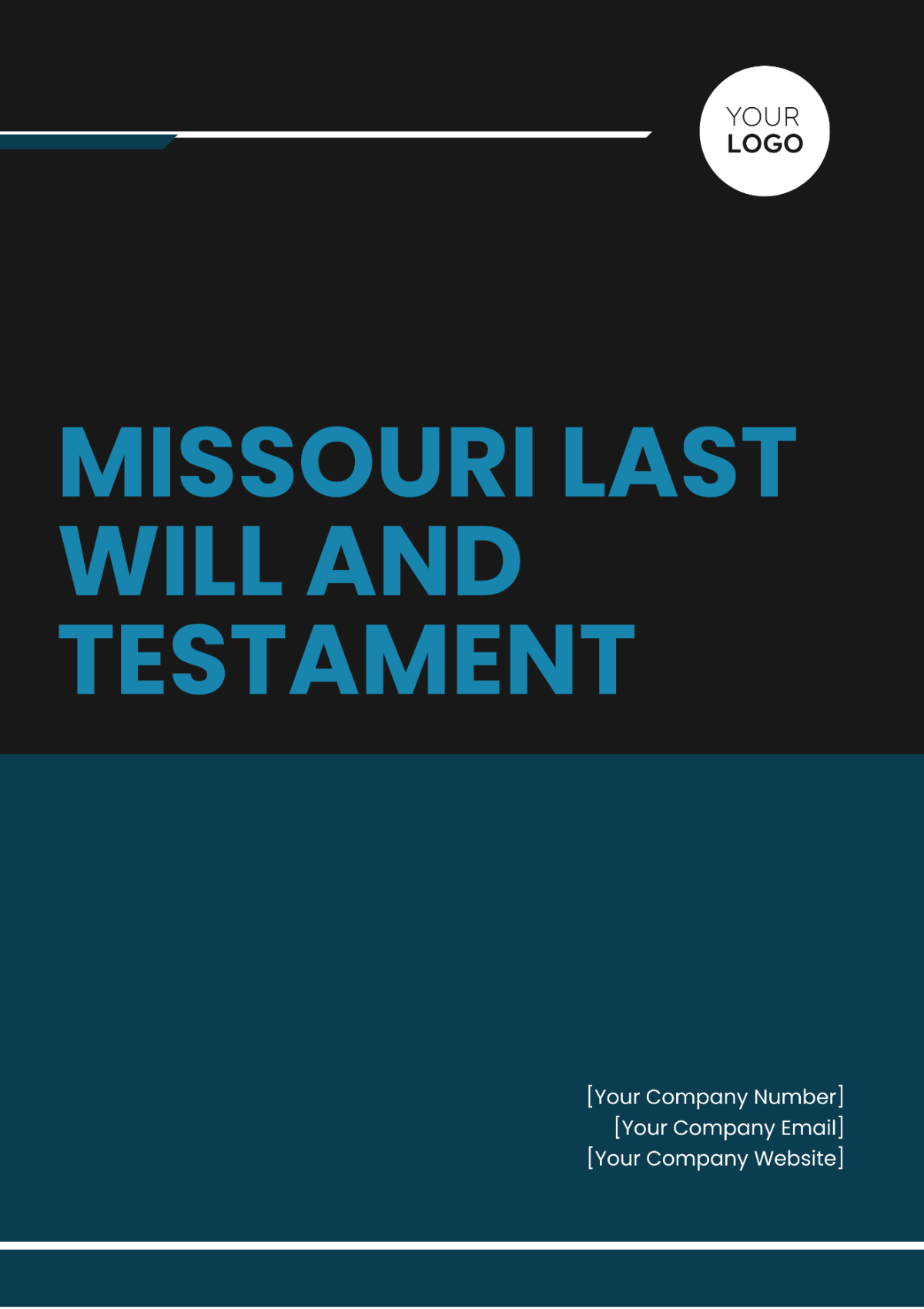 Missouri Last Will and Testament Template