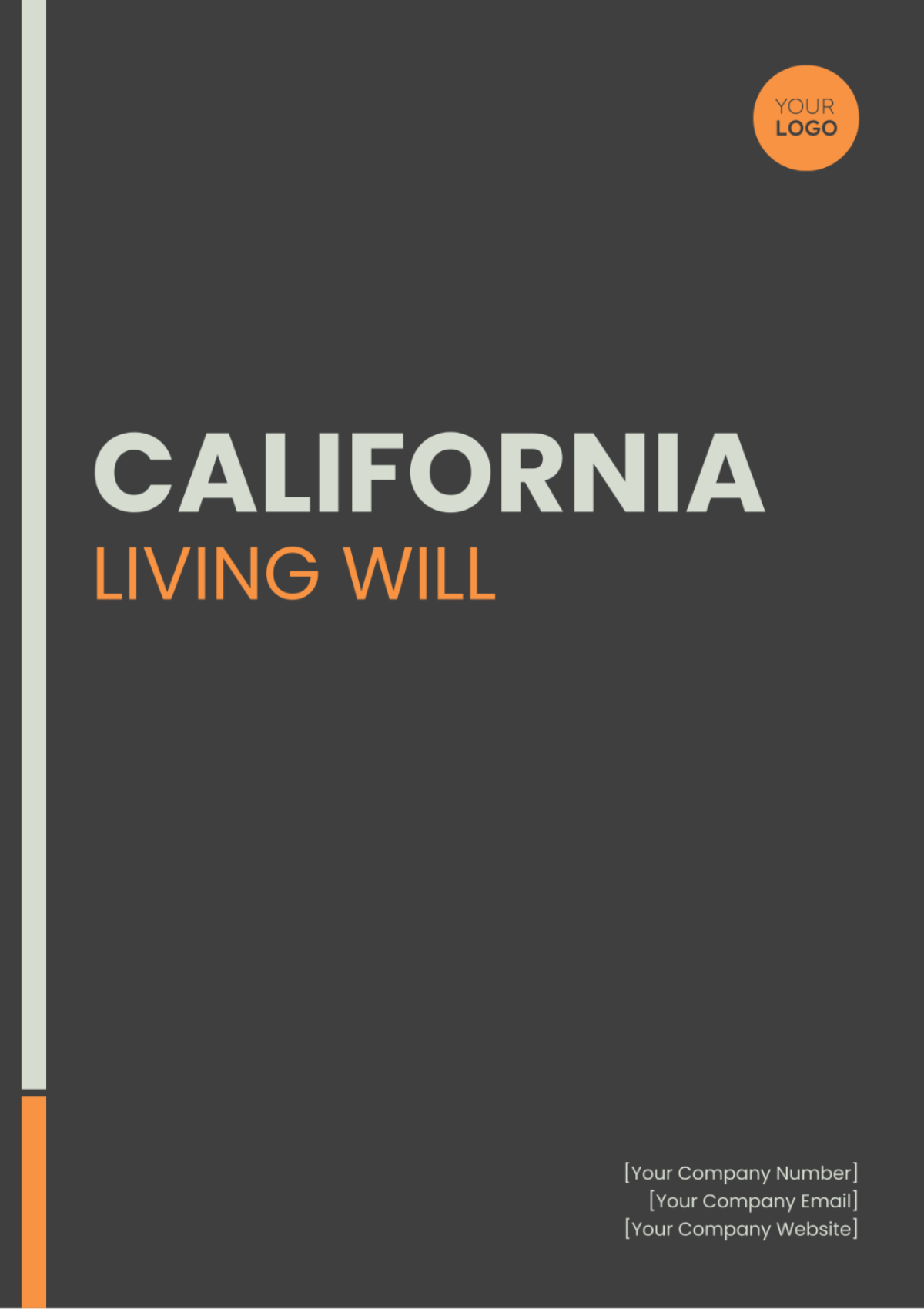California Living Will Template