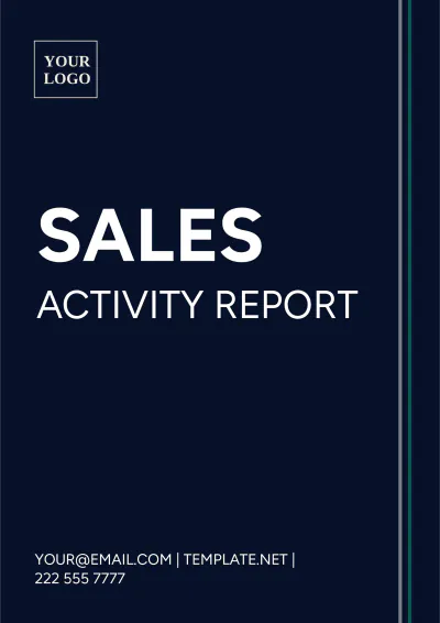 Free Sales Activity Report Template to Edit Online