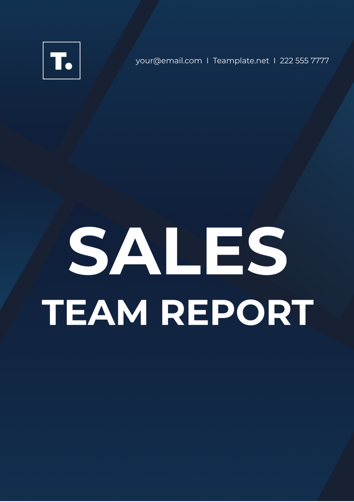 Sales Team Report Template - Edit Online & Download