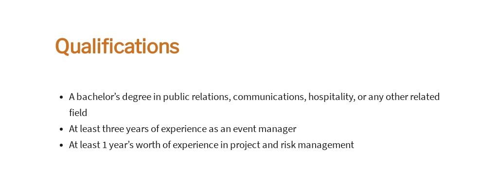 Event Manager Job Description Asiantews