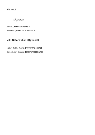 Free Alaska Last Will and Testament Template to Edit Online