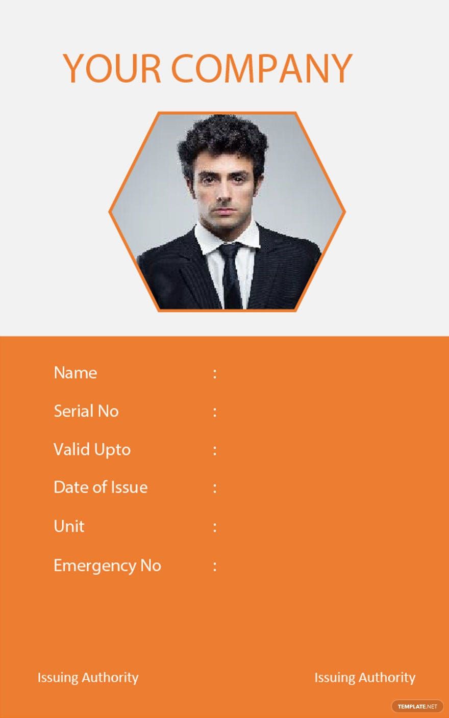 Corporate Blank ID Card Template in Pages, Word, Publisher - Download | Template.net