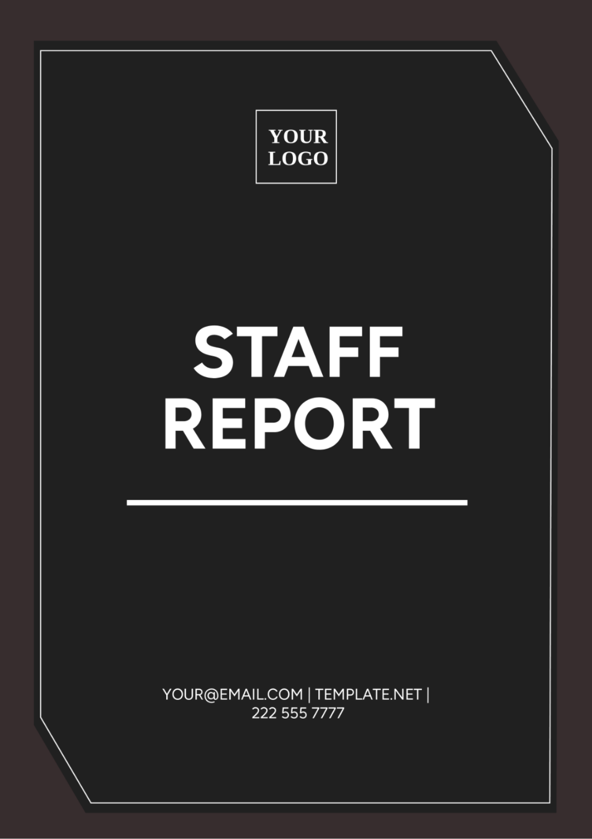 Staff Report Template