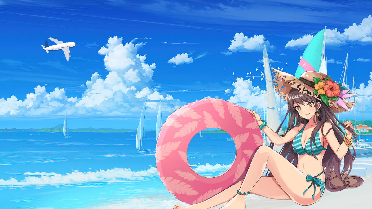 Free Anime Summer Background