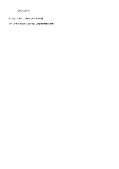 Free Nebraska Will Template to Edit Online