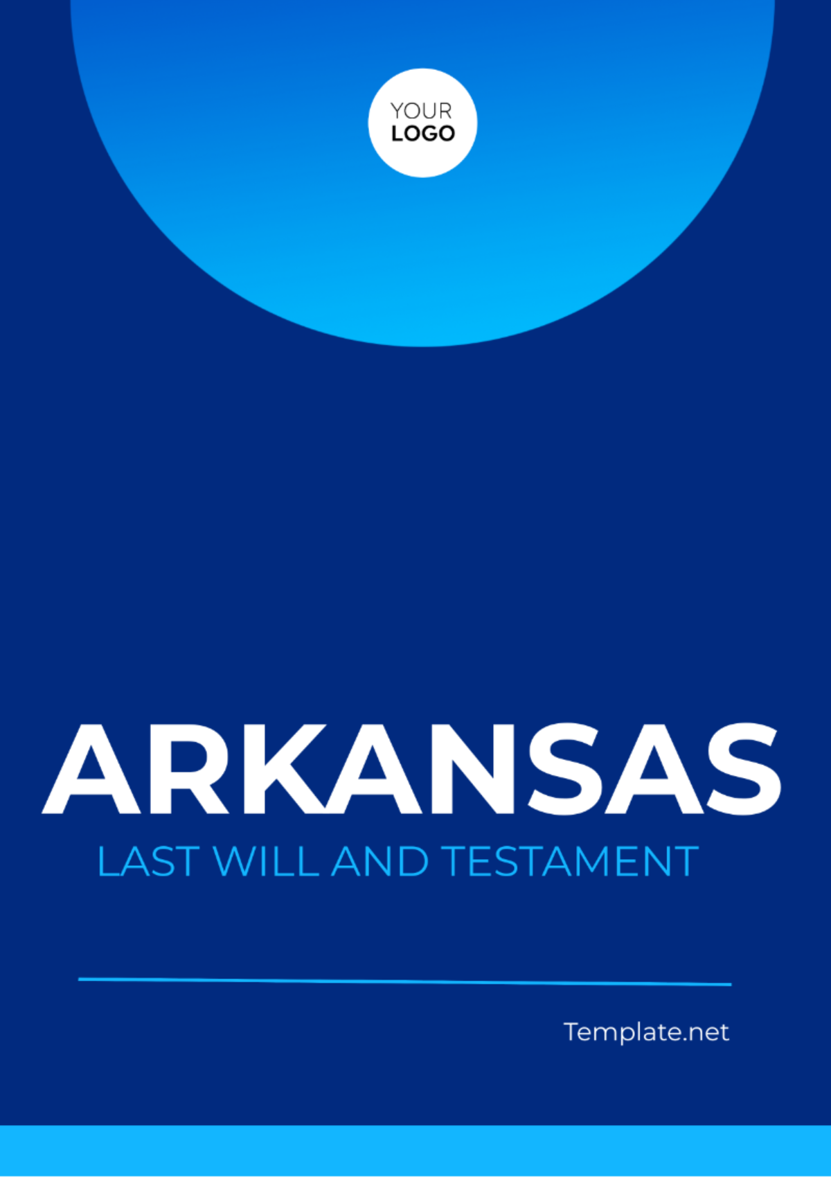 Arkansas Last Will and Testament Template