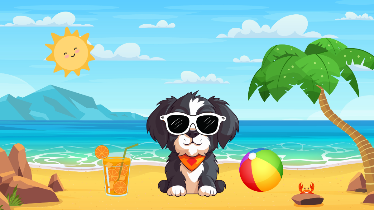 Dog Summer Background