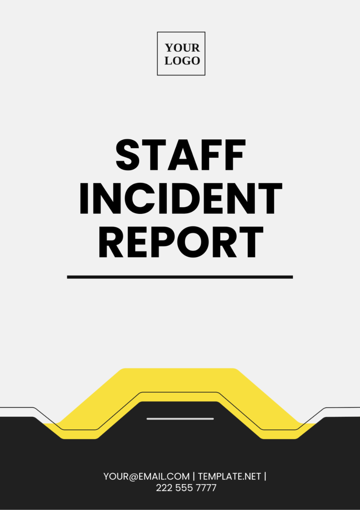 Staff Incident Report Template