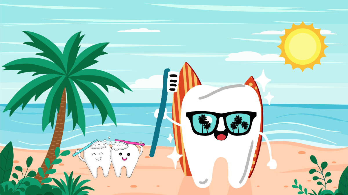 Free Dental Summer Background