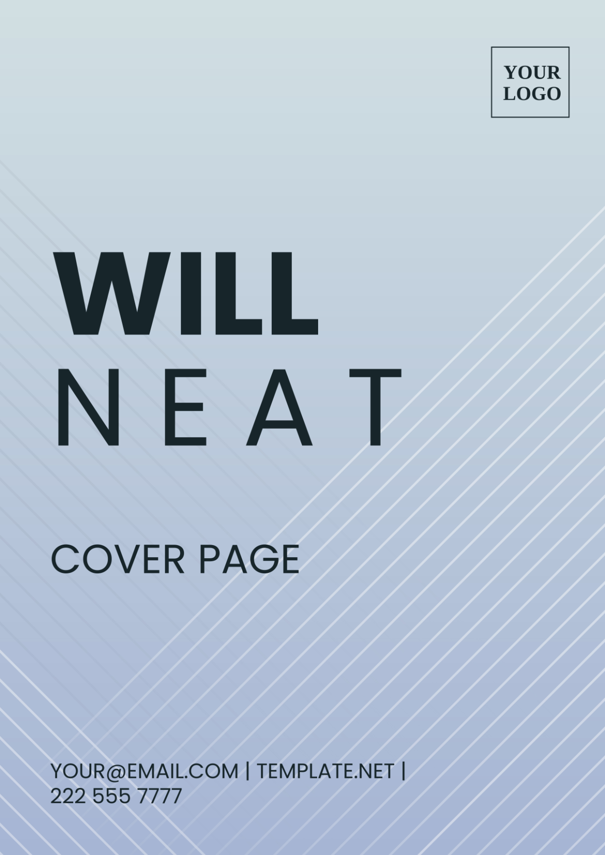Will Neat Cover Page Template