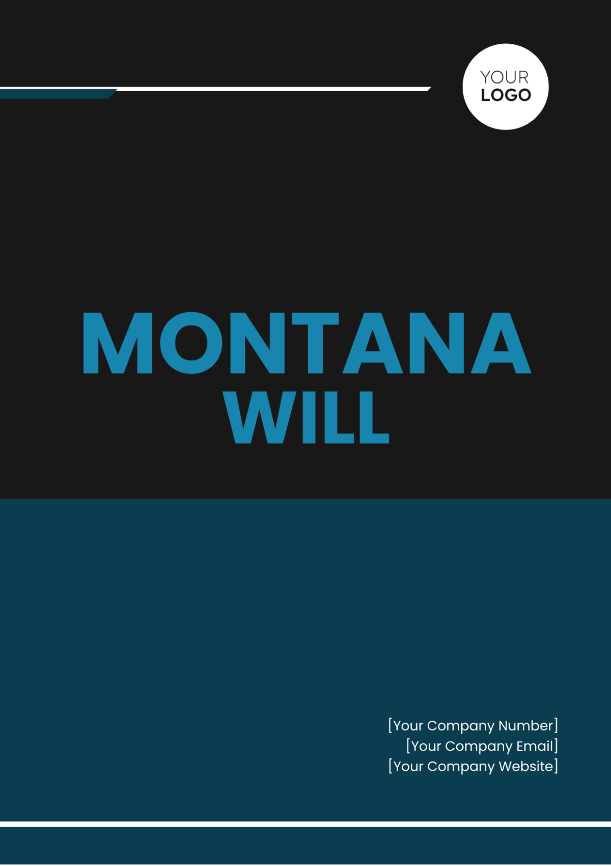 Free Montana Will Template