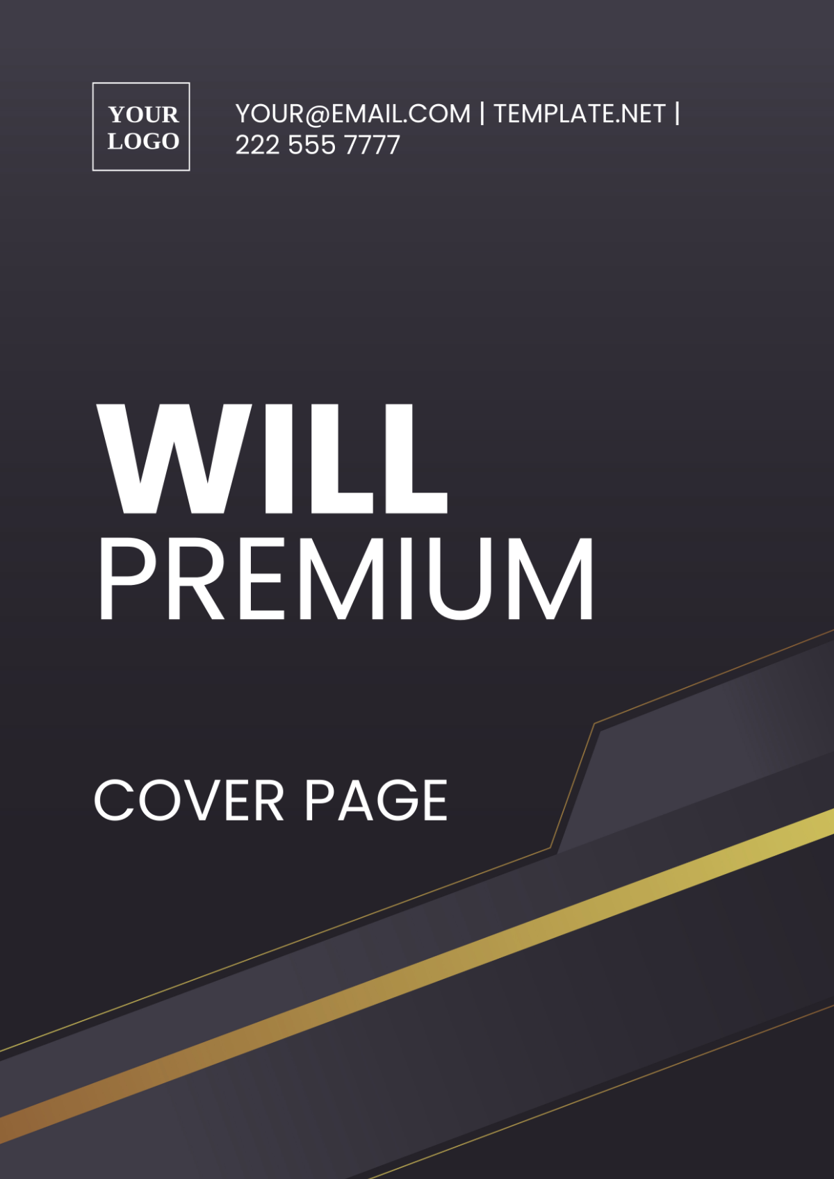 Will Premium Cover Page Template