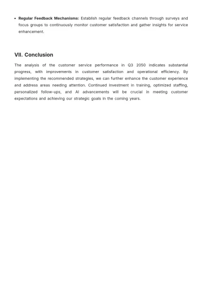 Free Customer Service Report Template to Edit Online