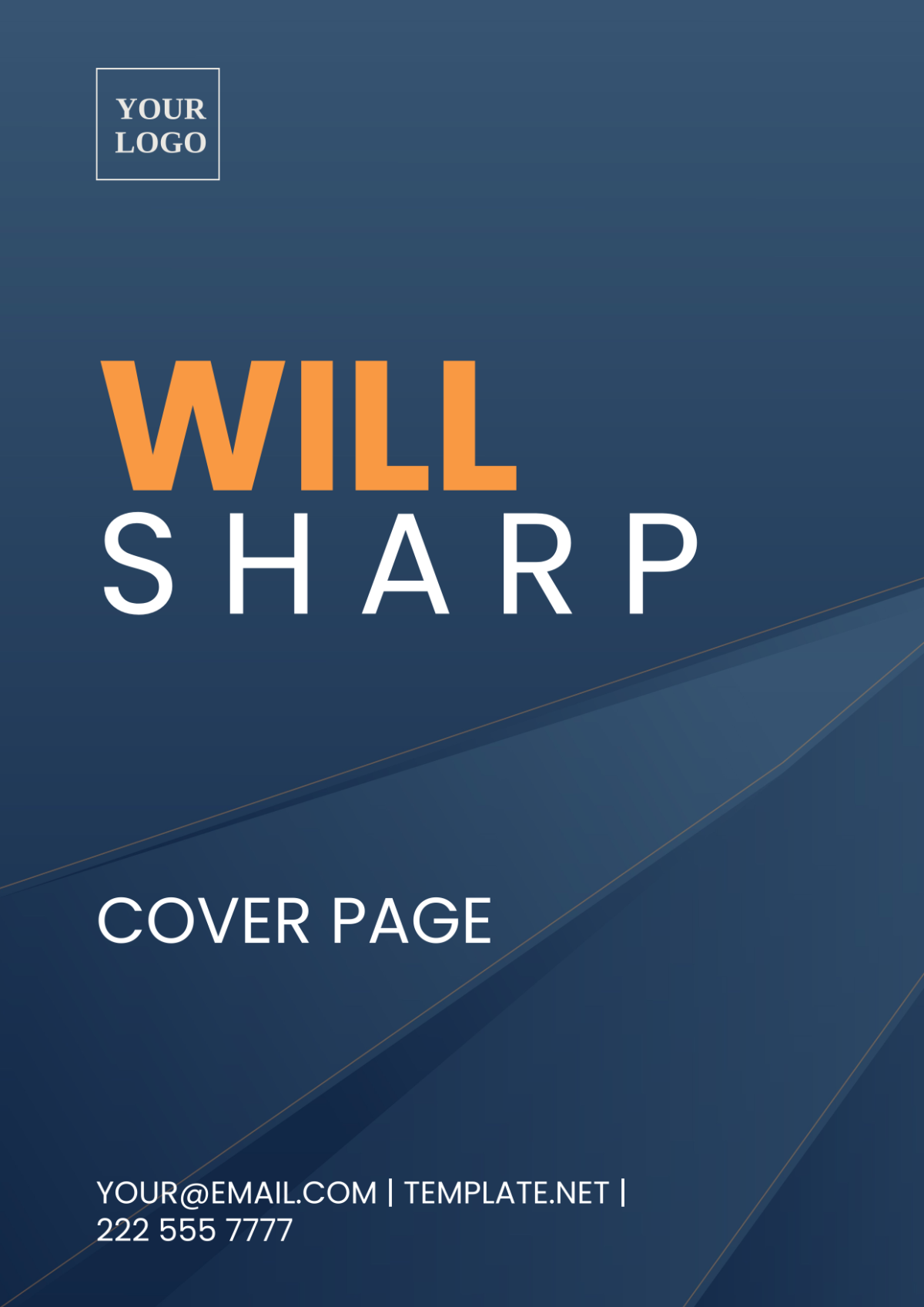 Will Sharp Cover Page Template