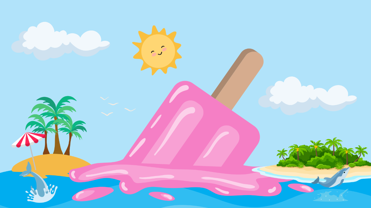 Ice Cream Summer Background