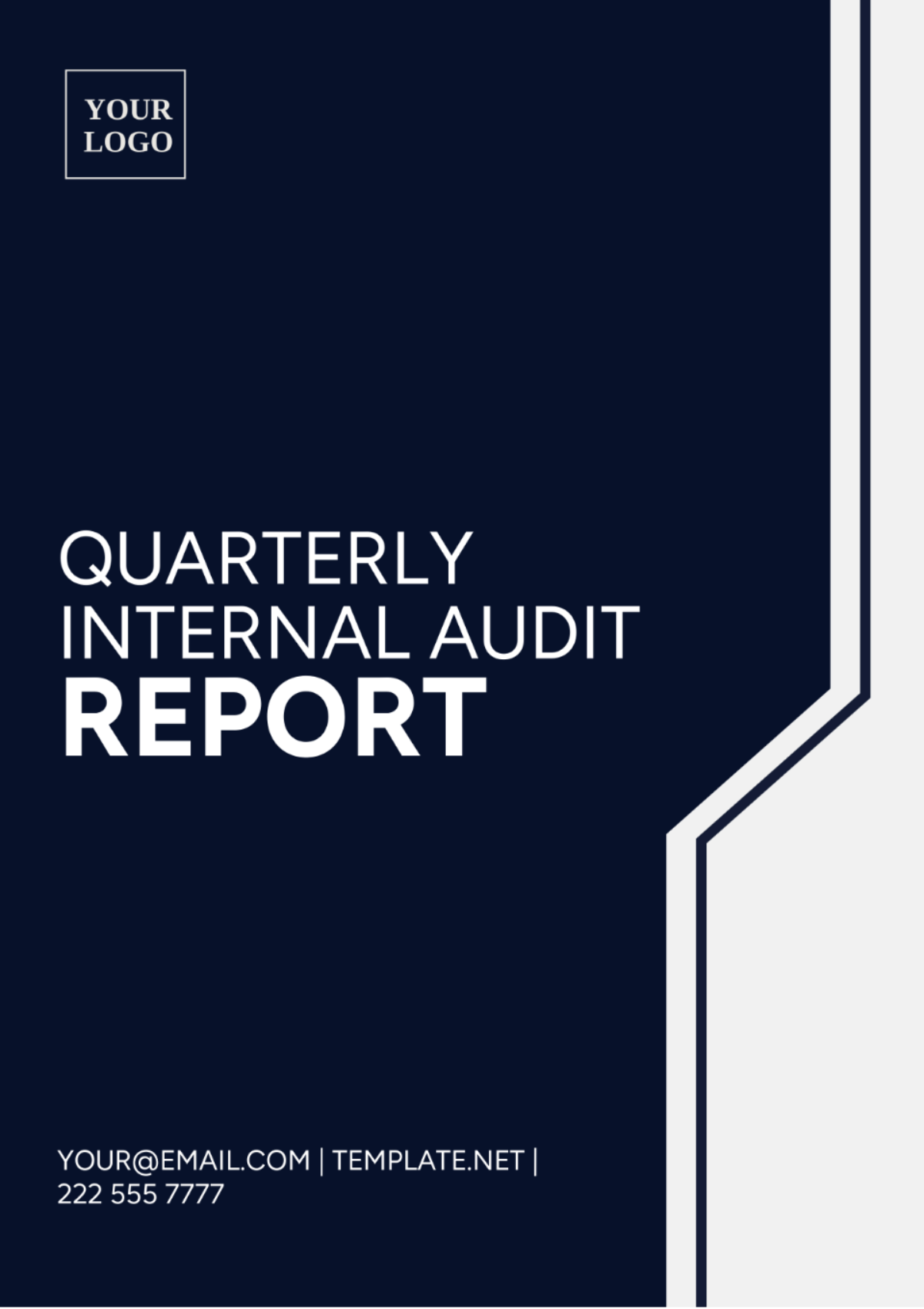 Quarterly Internal Audit Report Template