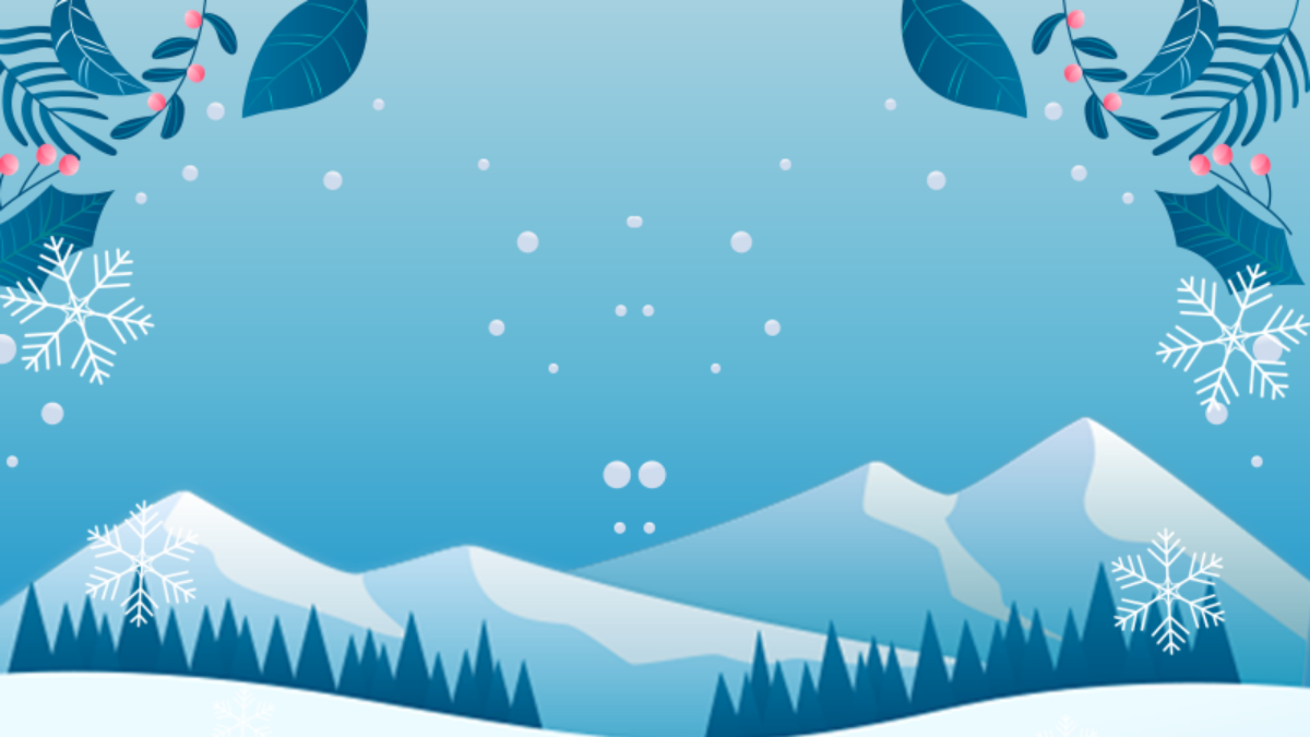Free Winter Poster Background