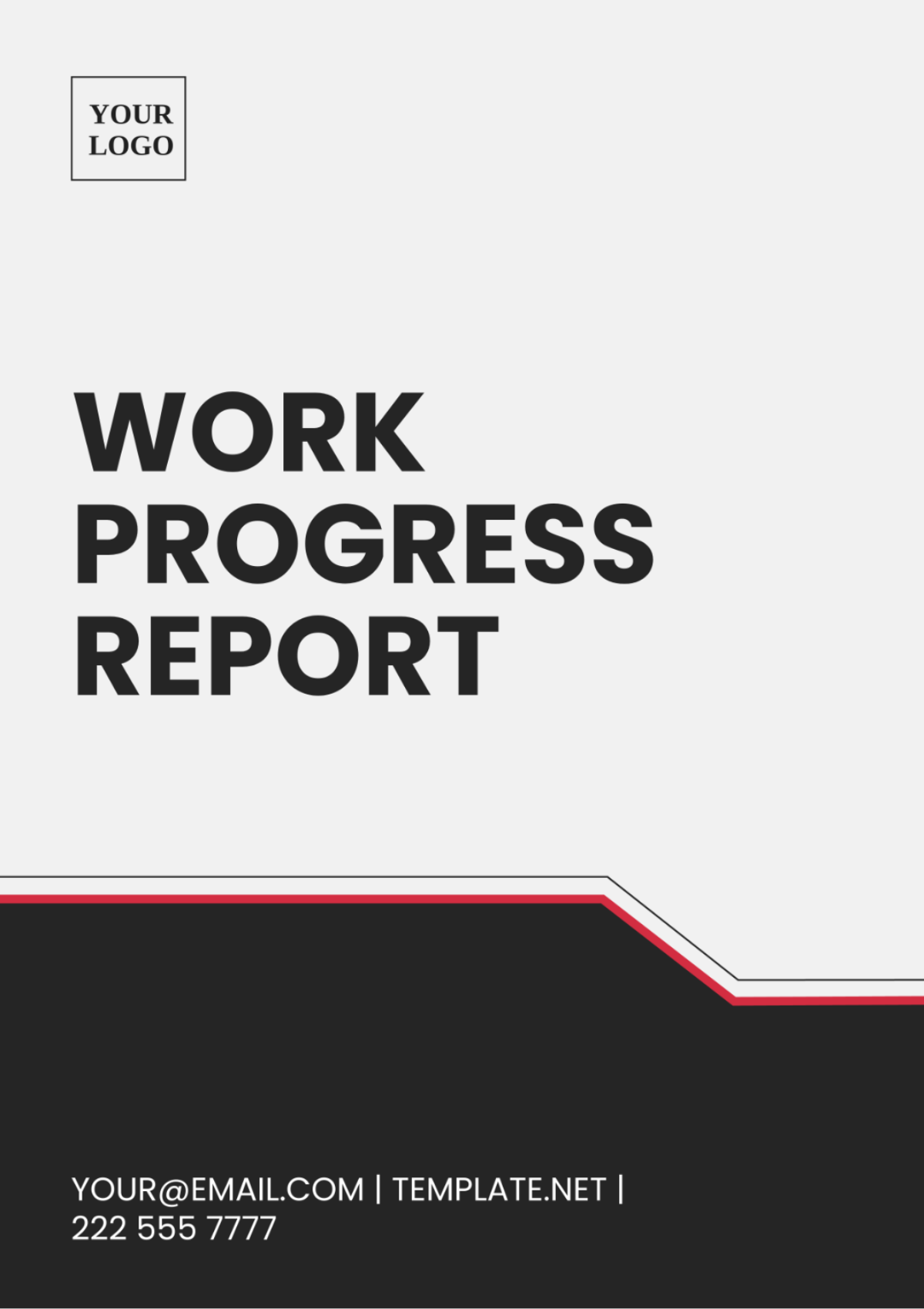 Work Progress Report Template