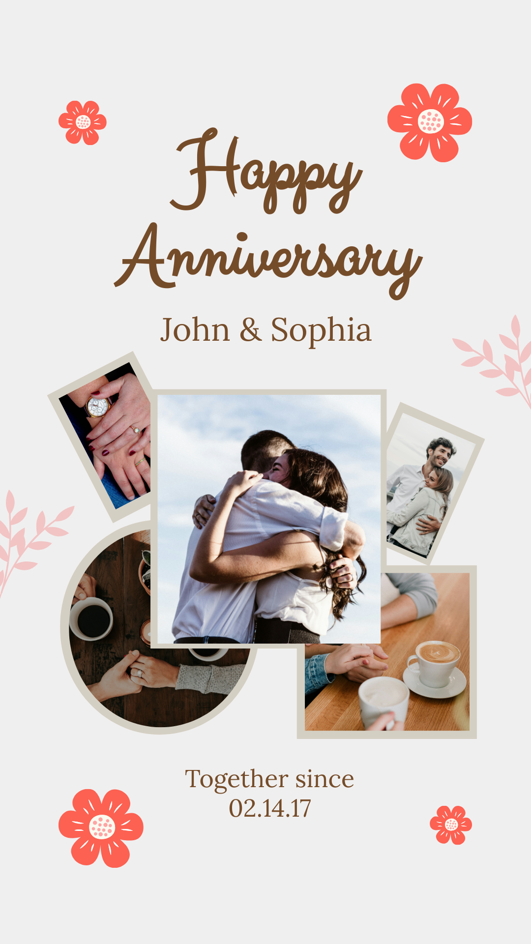 Anniversary Collage Template