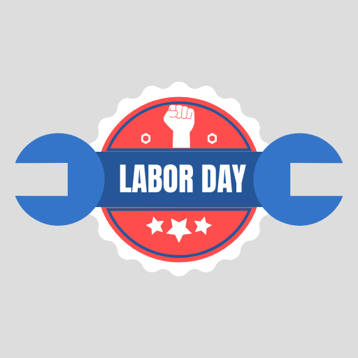 Labour day Symbol Template