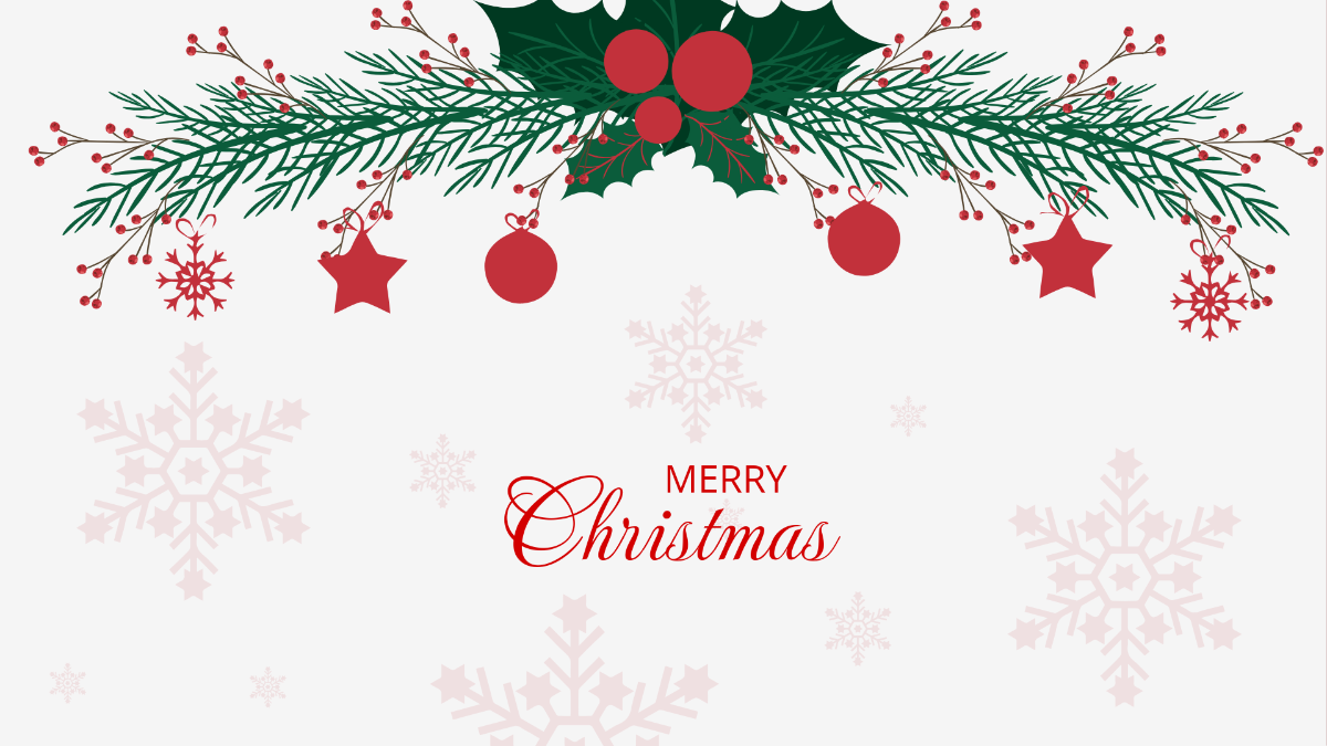 Free Christmas Ornament Background Template