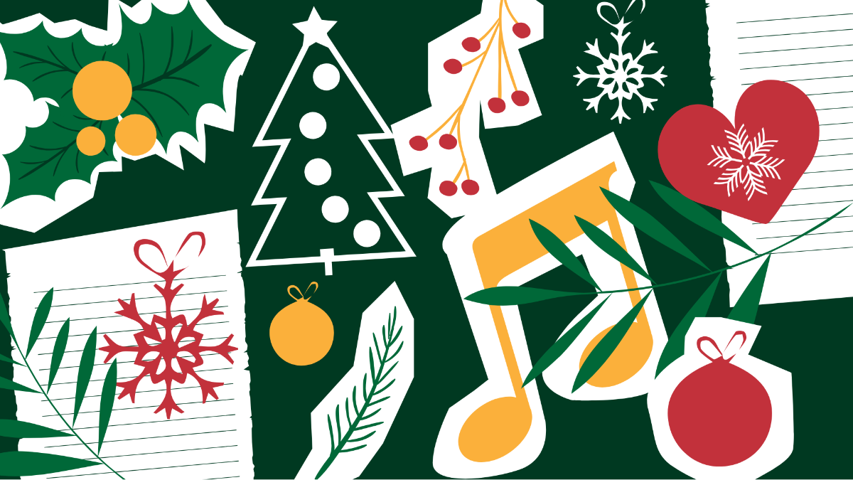 Free Christmas Collage Background