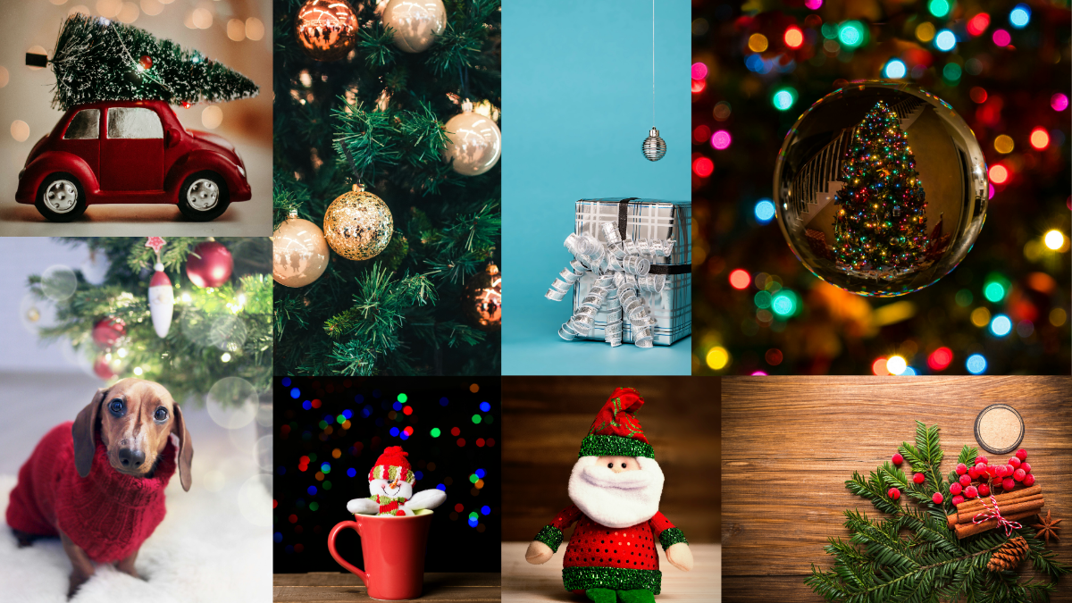 Christmas Collage Background