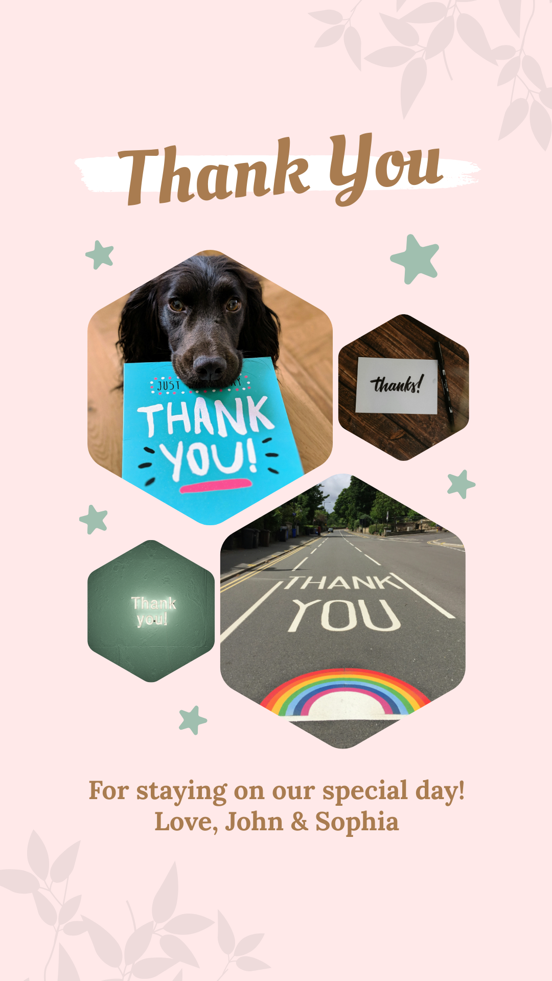 Thank You Collage Template