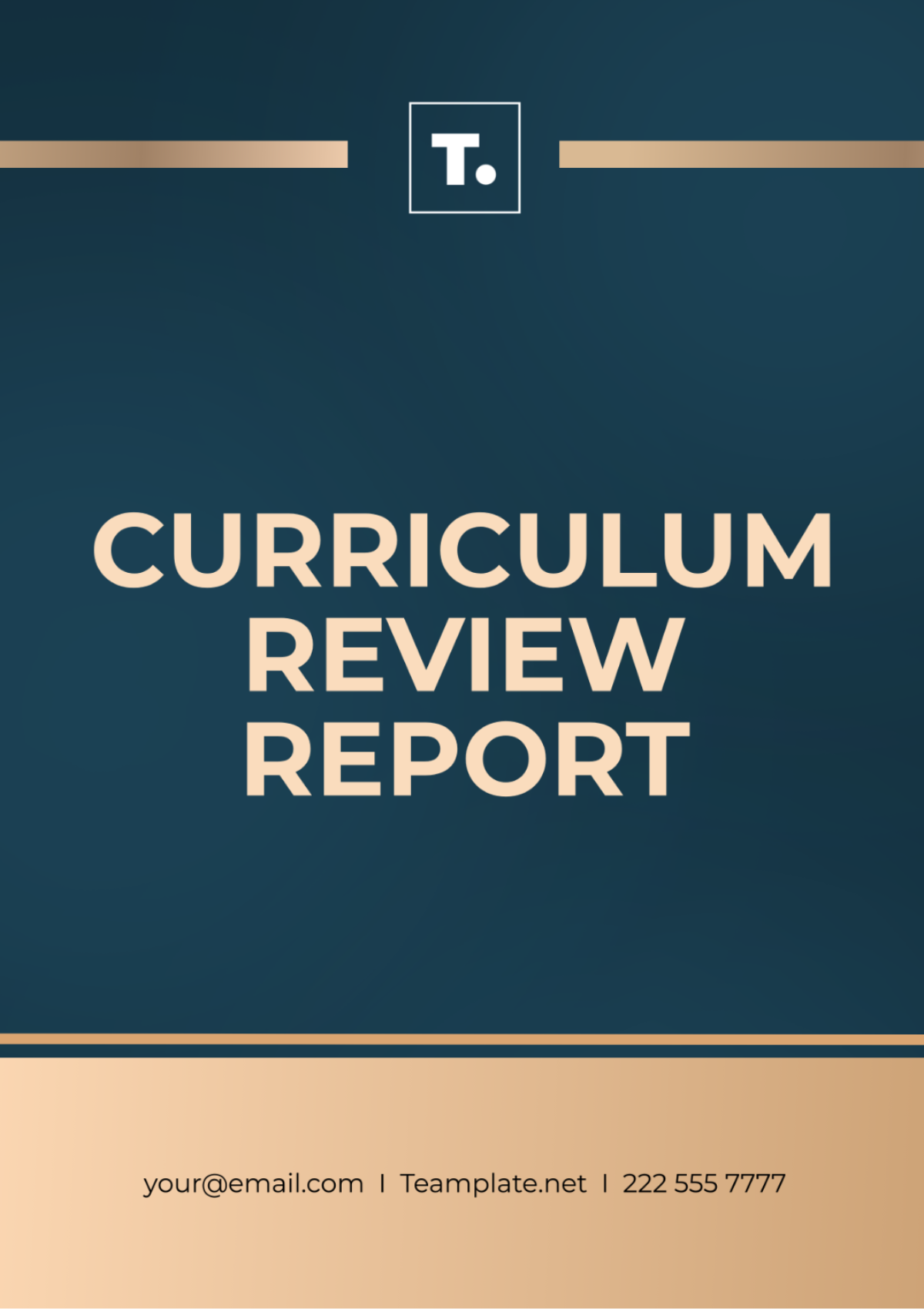 Curriculum Review Report Template