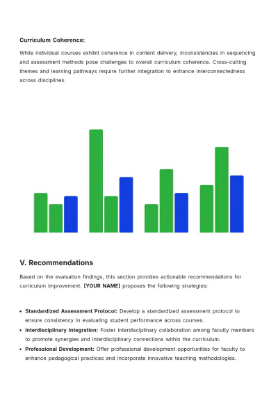 Free Curriculum Review Report Template to Edit Online