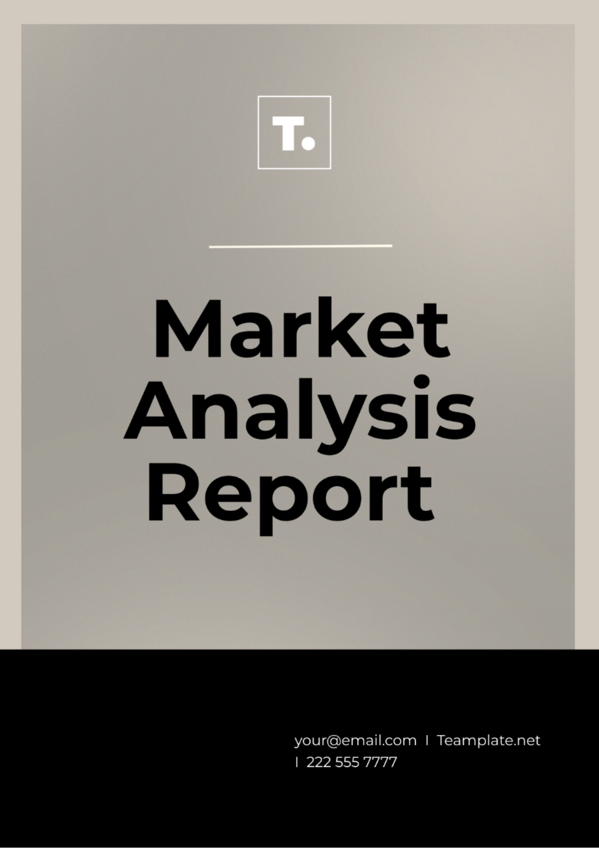 Market Analysis Report Template