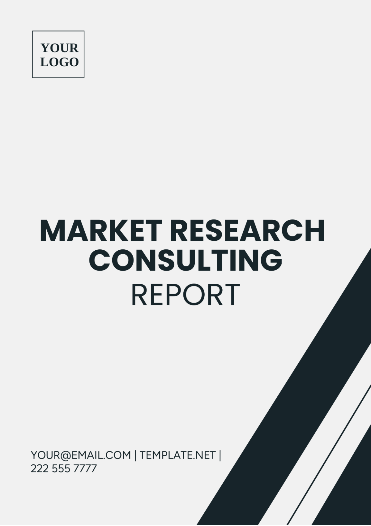 Market Research Consulting Report Template - Edit Online & Download