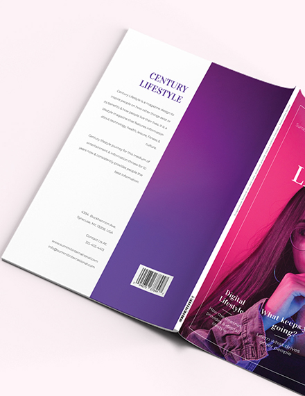 Modern Lifestyle Magazine Template - InDesign, Word, Apple Pages ...