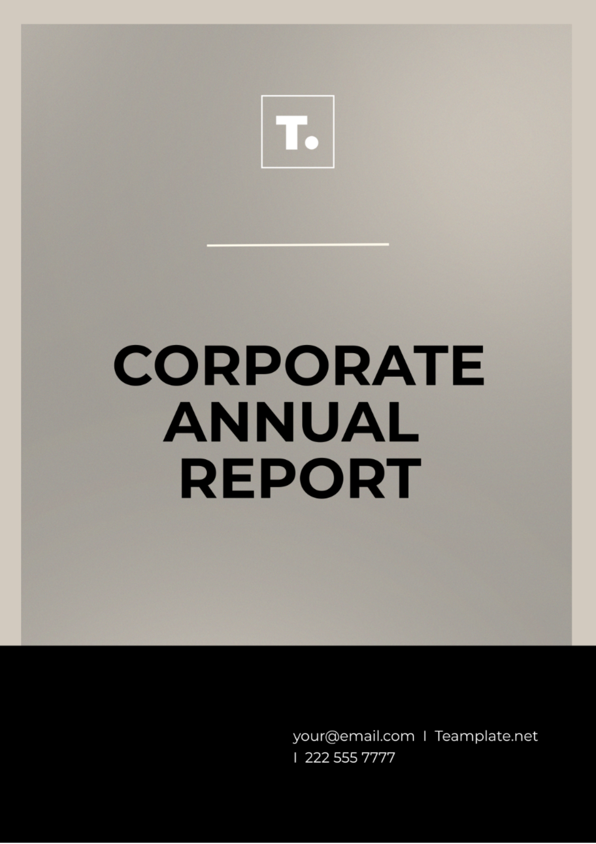 Free Corporate Annual Report Template
