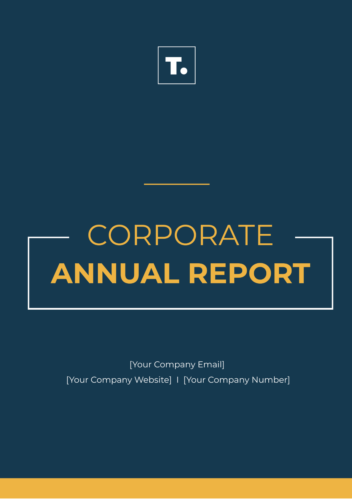 Corporate Annual Report Template - Edit Online & Download