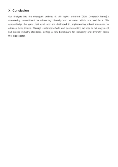 Free Law Firm Diversity and Inclusion Report Template to Edit Online