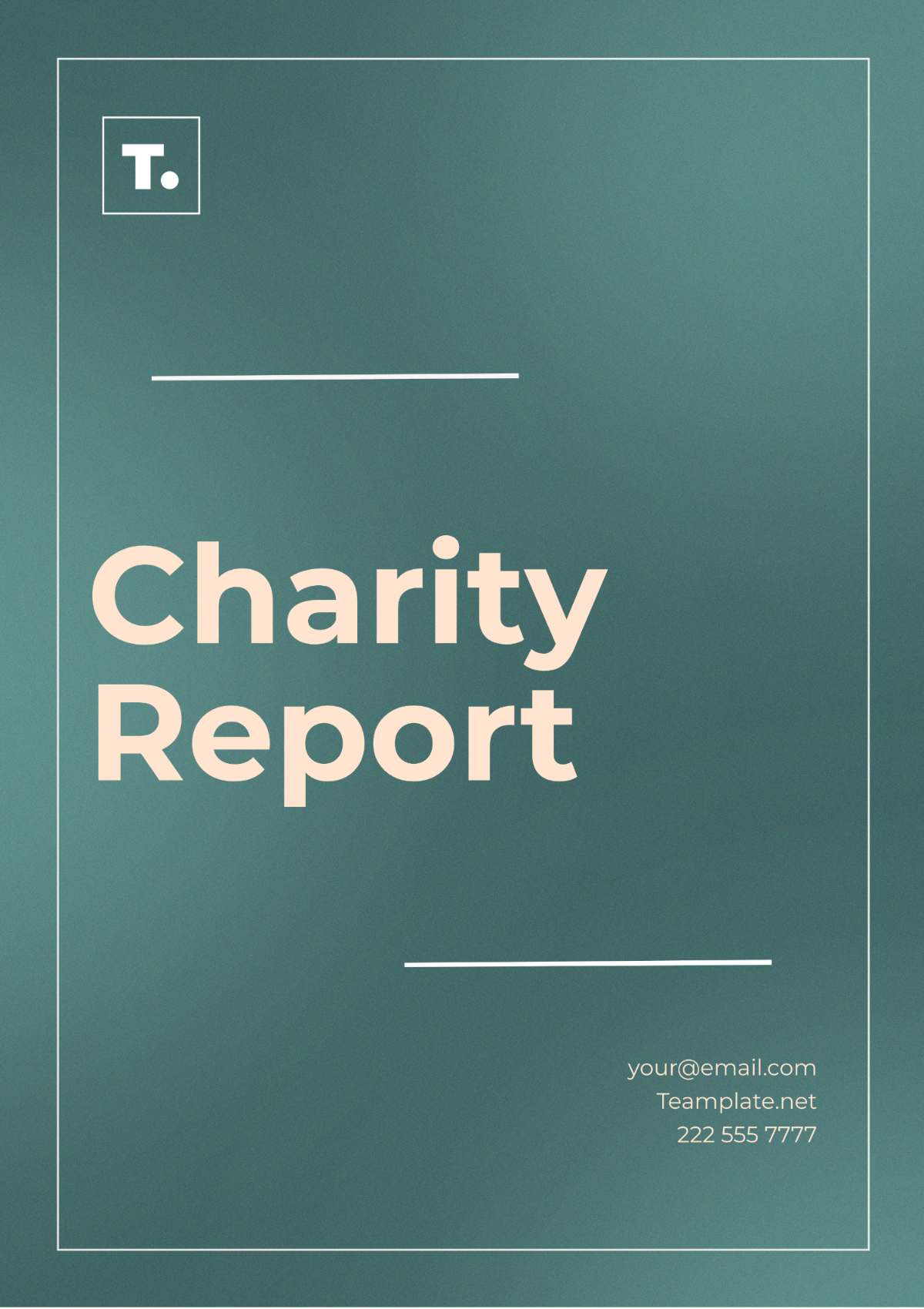 Charity Report Template - Edit Online & Download